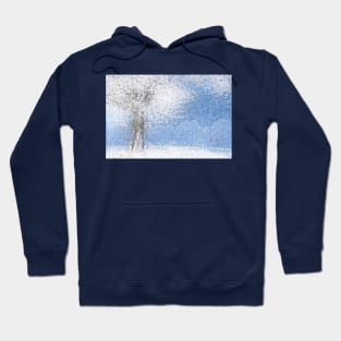 Abstract Winter Scene Hoodie